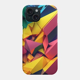 Abstract dimensional glowing lines Phone Case