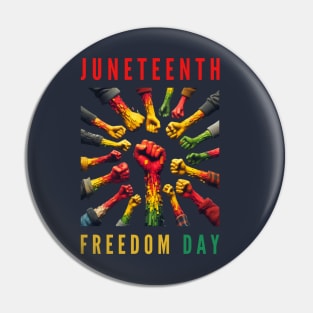 Juneteenth Freedom Day Pin