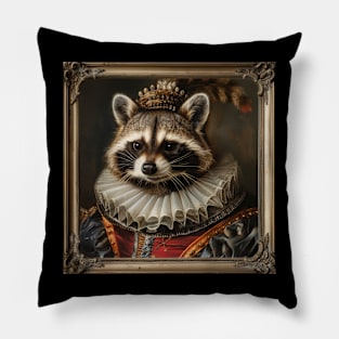 Renaissance Raccoon Pillow