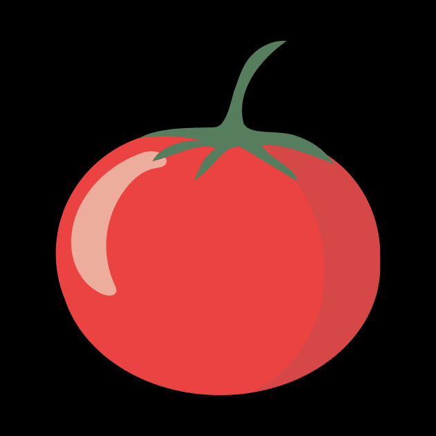 Fresh tomato cartoon style. by Tjstudio