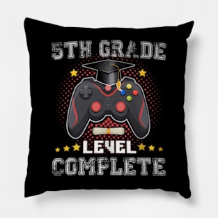 5th Grade Level Complete Gamer Class Of 2024 Pillow