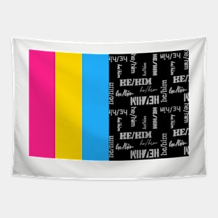 Pansexual, He/Him Pronouns - Identity Pride Tapestry