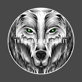 The Guardian Spirit: Wolf Head Design T-Shirt