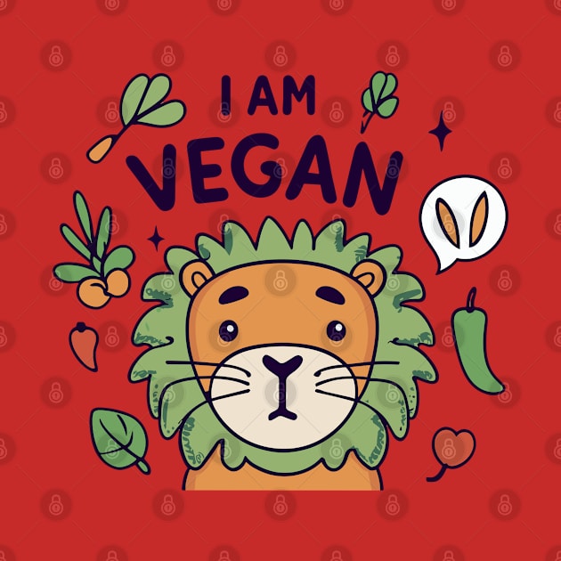 Vegan lion by Spaceboyishere