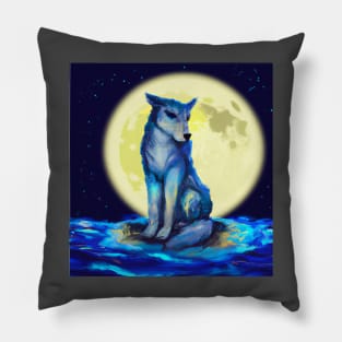 Wolf moon Pillow