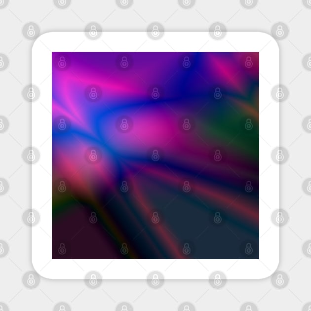 blue green purple pink texture design Magnet by creatilory