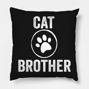 Cat Brother Funny Design Quote Pillow