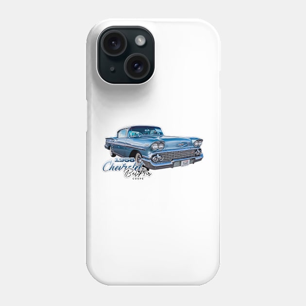 1958 Chevrolet Bel Air Impala Coupe Phone Case by Gestalt Imagery