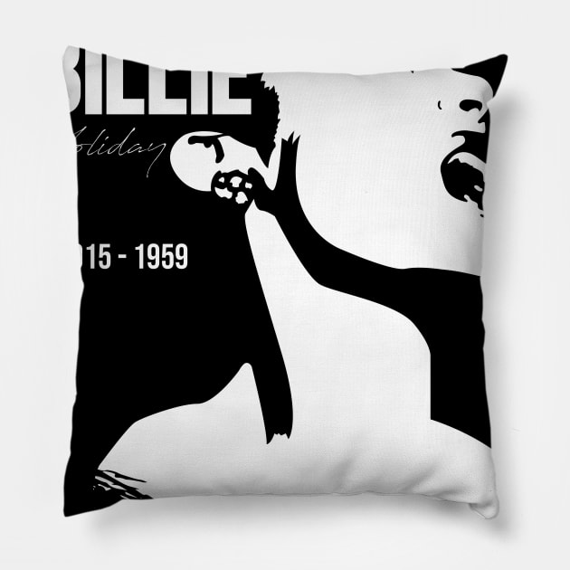 Billie Holiday Pillow by Insomnia_Project