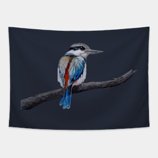 Red backed kingfisher Tapestry