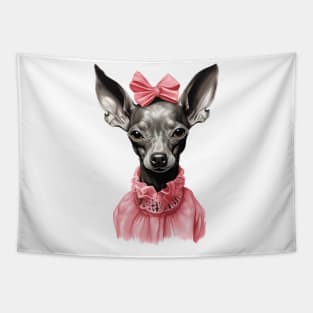 Xolo Dog Portrait Tapestry