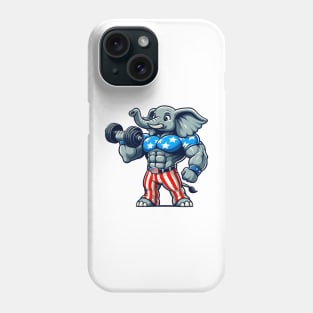 Muscular Elephant Phone Case