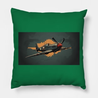 fighter plane of world war ii Pillow