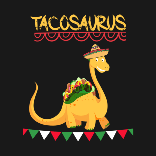 Funny Cinco De Mayo Celebrations Gifts, Dino Tacosaurus TRex T-Shirt