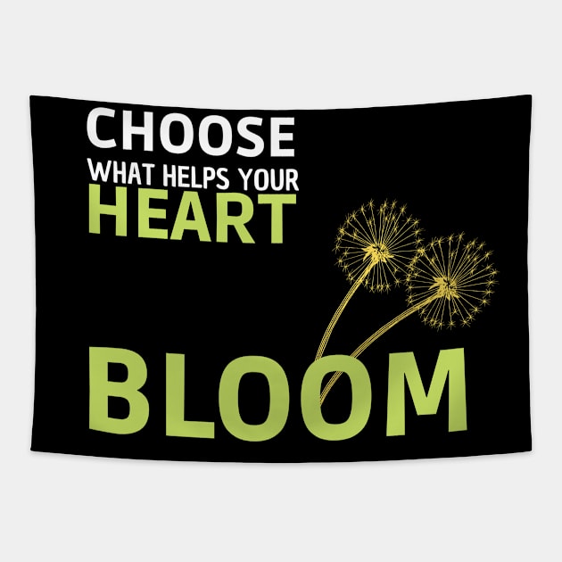 Keep your heart blooming Tapestry by Just Simple and Awesome