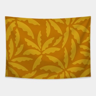 Palms in Mustard Tapestry