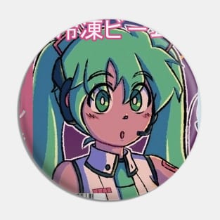 Vaporwave aesthetic 90s anime girl Pin