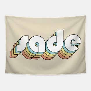 Sade - Retro Rainbow Letters Tapestry