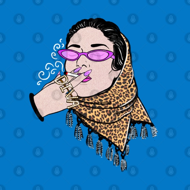 Smokin’ Diva Callas by Illustrating Diva 