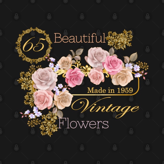 Vintage Roses- A Special 65th Birthday Gift for Her by KrasiStaleva