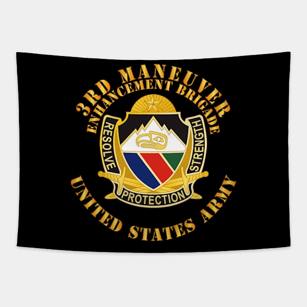 3rd Maneuver Enhancement Brigade - DUI - US Army Tapestry by twix123844