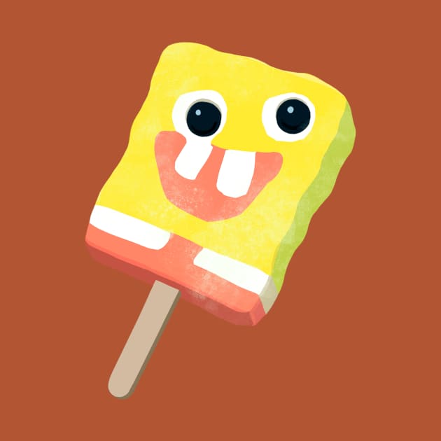 Sponge Popsicle Design Sticker by waveformUSA