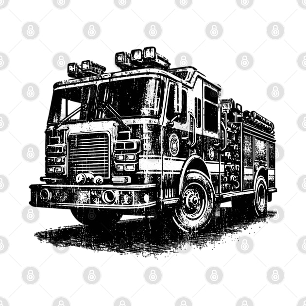 Fire Truck by Vehicles-Art