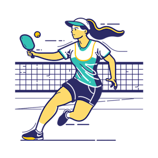 Female Pickleball Player T-Shirt