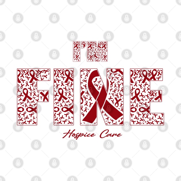 Hospice Care Awareness Fine Ribbons - In This Family We Fight Together by BoongMie