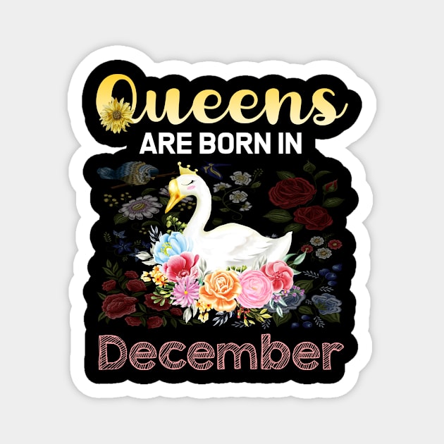 Queen Swan December Magnet by symptomovertake