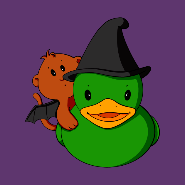Wicked Witch Rubber Duck by Alisha Ober Designs