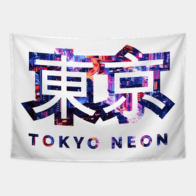 tokyo neon Tapestry by drdeliar