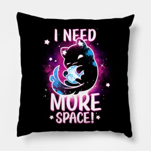 Asking for the universe - Evil Greedy Cat Pillow