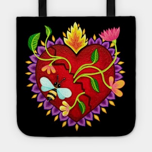 The Burning Heart of Love Tote