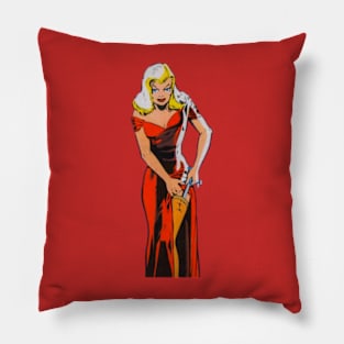 Beautiful woman in disguise Pillow