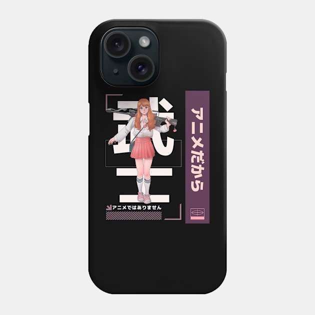 Anime Girl It's Not Cartoons It's Anime l Otaku Anime Lover Phone Case by star trek fanart and more