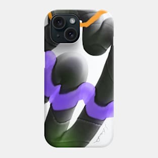 Virtual Variation, digital watercolor painting Phone Case