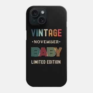 Vintage Limited Edition November Birthday Gift Phone Case