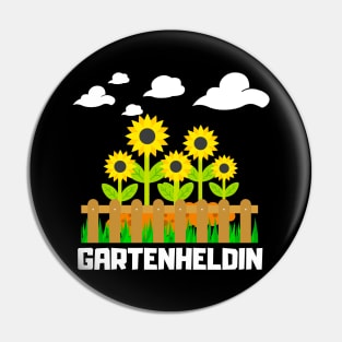 Gartenheldin Gärtnerin Garten Gartenarbeit Frauen Pin