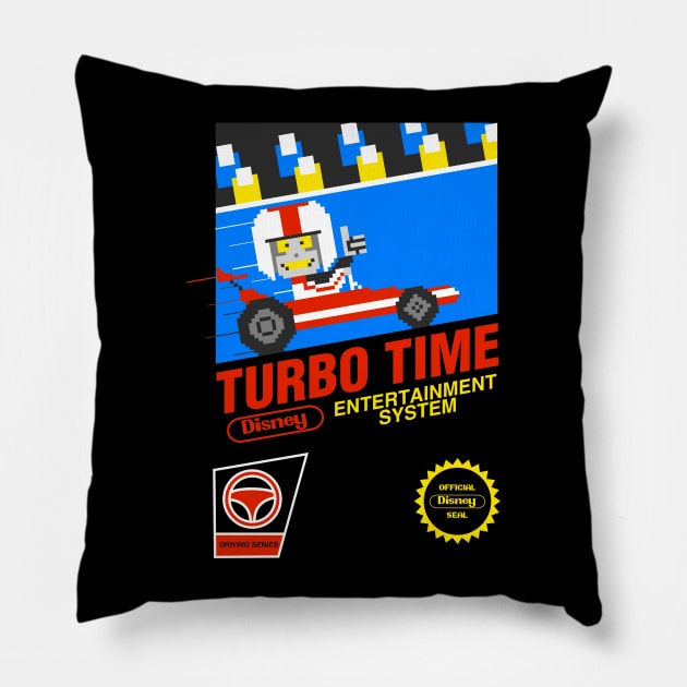 Turbo Time Pillow by alecxps