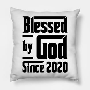 Blessed By God Since 2020 3rd Birthday Pillow