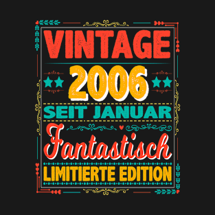 Januar 2006 Vintage Fantastisch 18 Jahren Mann Frau Geburtstag T-Shirt