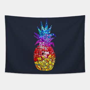 Doodle Pineapple Tapestry