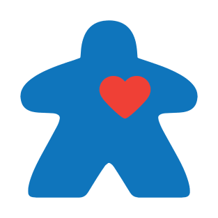 Meeple love - blue T-Shirt