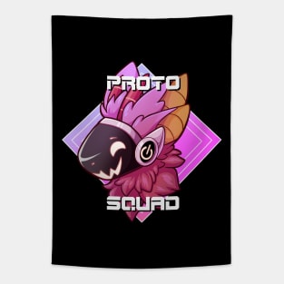 Proto Squad - With Text Alternate Color Design Tapestry