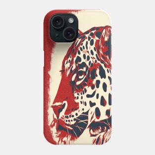 Artistic Leopard's head Cute Hand drawn animal Gift Phone Case