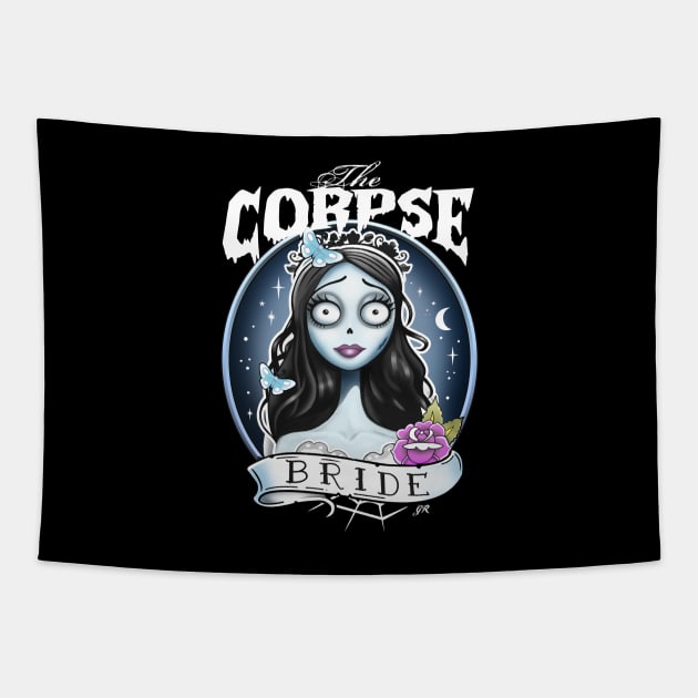 Corpse Bride Tapestry by Gothic Rose