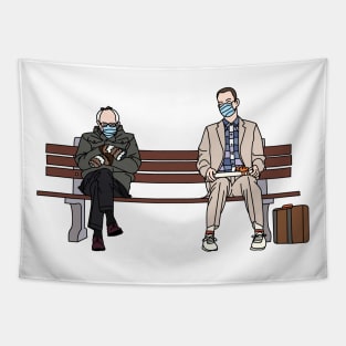 Bernie Sanders and Forrest Gump (color) Tapestry