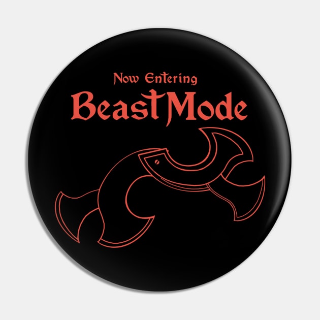 Beastmaster- Beast Mode Pin by GeekGiftGallery