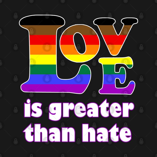 Love Is Greater Than Hate (Philly Pride) by Zogar77